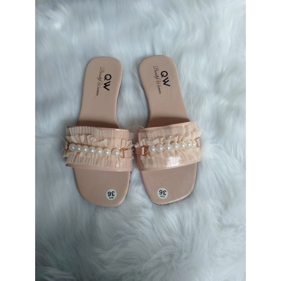 DÉP BỆT quai ngang nhún bèo hạt cườm mẫu mới siêu xinh