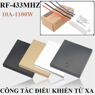 Công tắc điều khiển từ xa RF-433 xuyên tường 10A 2000W Mẫu mới dùng pin AAA thay thế tiện dụng cong tac wifi khong day