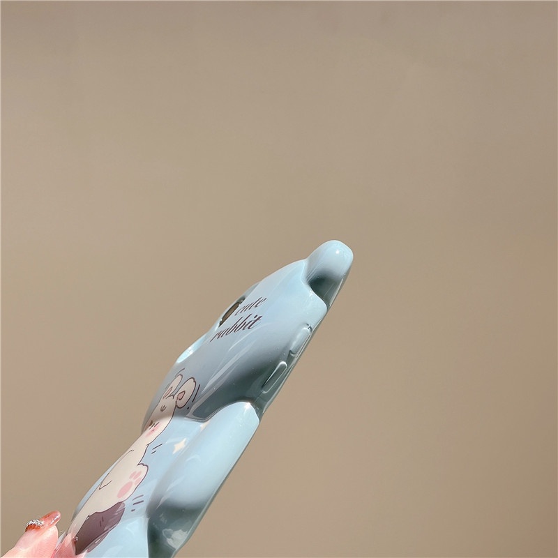 Ốp Điện Thoại Silicon Mềm Hình Thỏ Hoạt Hình Dễ Thương Cho iphone 14 13 12 11 Pro Max XS XR X XSMAX 14promax