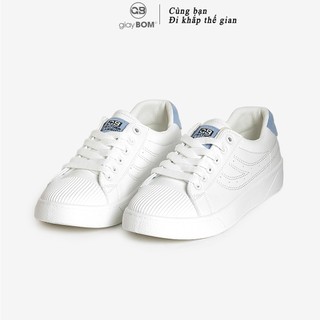 [Mã WABRMH99 giảm 12% đơn 99K]Giày Bata Nữ giayBOM Basic Da PU Đế Cao 2 cm B1074