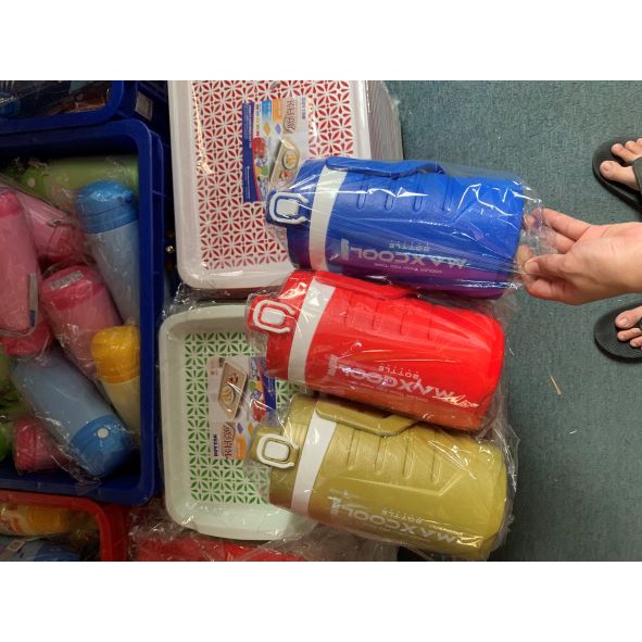 Bình giữ nhiệt nóng lạnh Max Cool Duy Tân dung tích 1000ml, 1500ml chất liệu nhựa an toàn cao cấp
