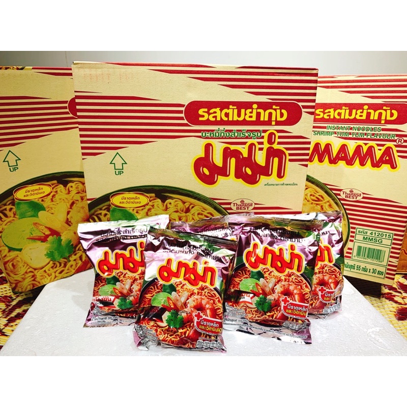 Mì Thái Lan Mama vị  Tomyum (thùng 30 gói) loại 55g
