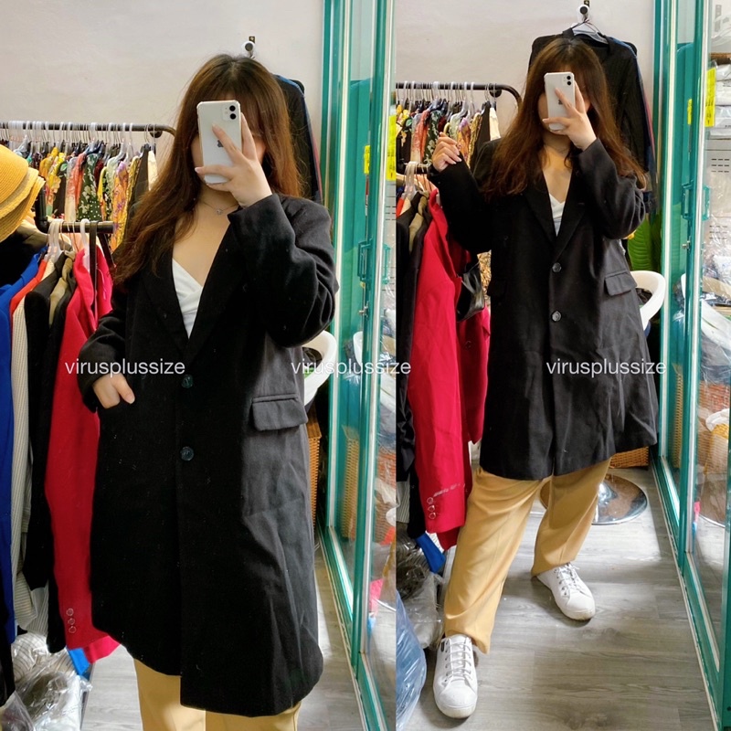 [virusplussize]Áo dạ primark 2 nút bigsize xịn