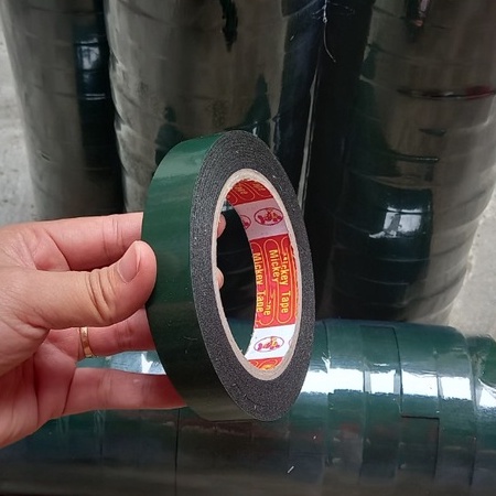 Băng keo xốp 2 mặt siêu dính xanh đen_bảng 2cm_dán tranh ảnh_dán alu_dán mica