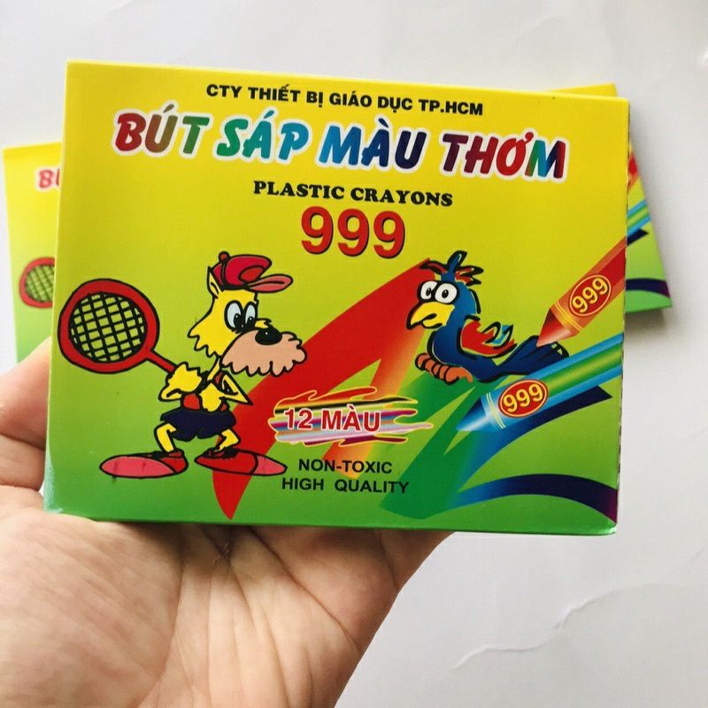 Bút sáp màu thơm 999 cho bé (12 màu)