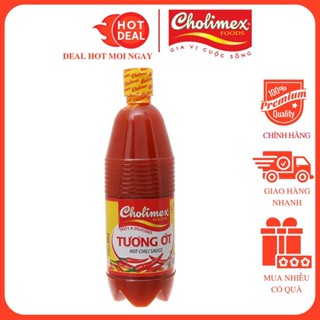 Tương Ớt Cholimex Chai 830G vị cay đậm đà, màu sắc tự nhiên