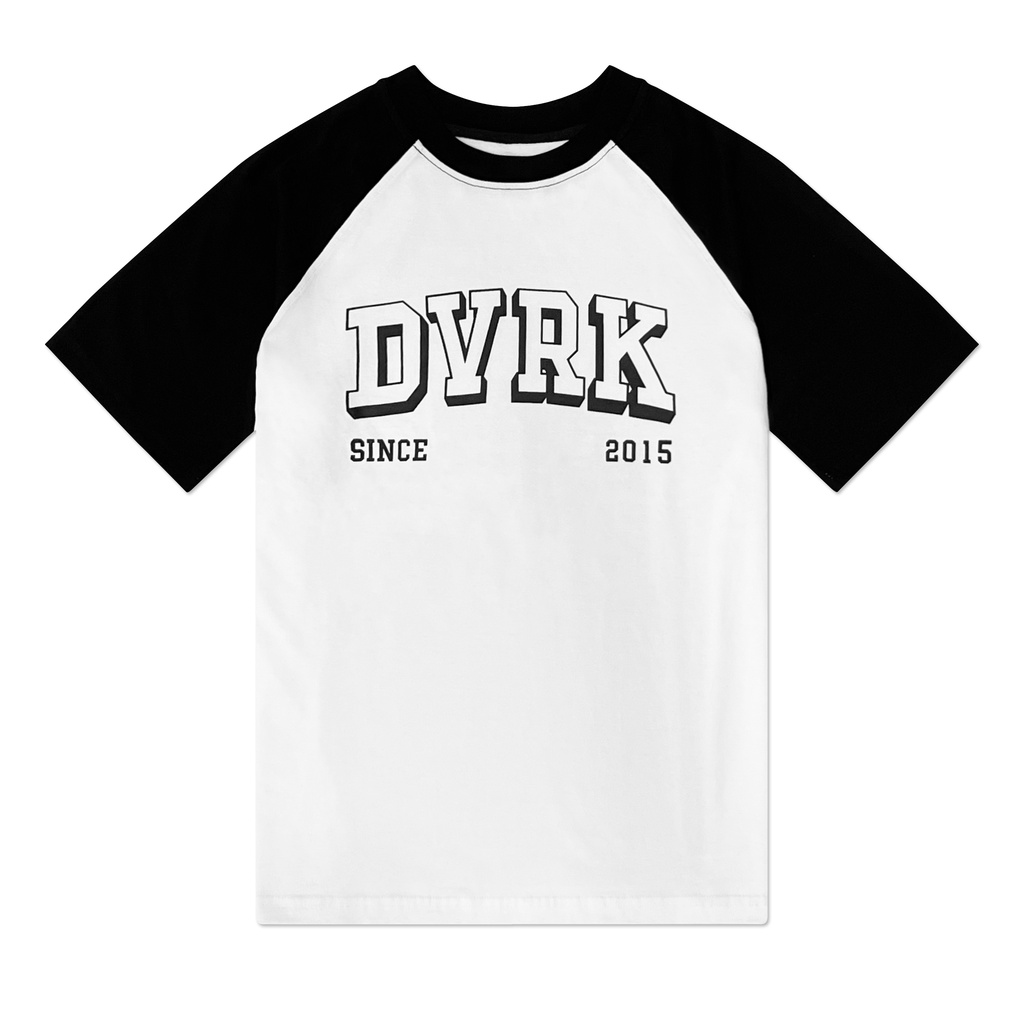 DVRK - Áo thun raglan nam tay ngắn cổ tròn họa tiết LOGO-DVRK-22SS