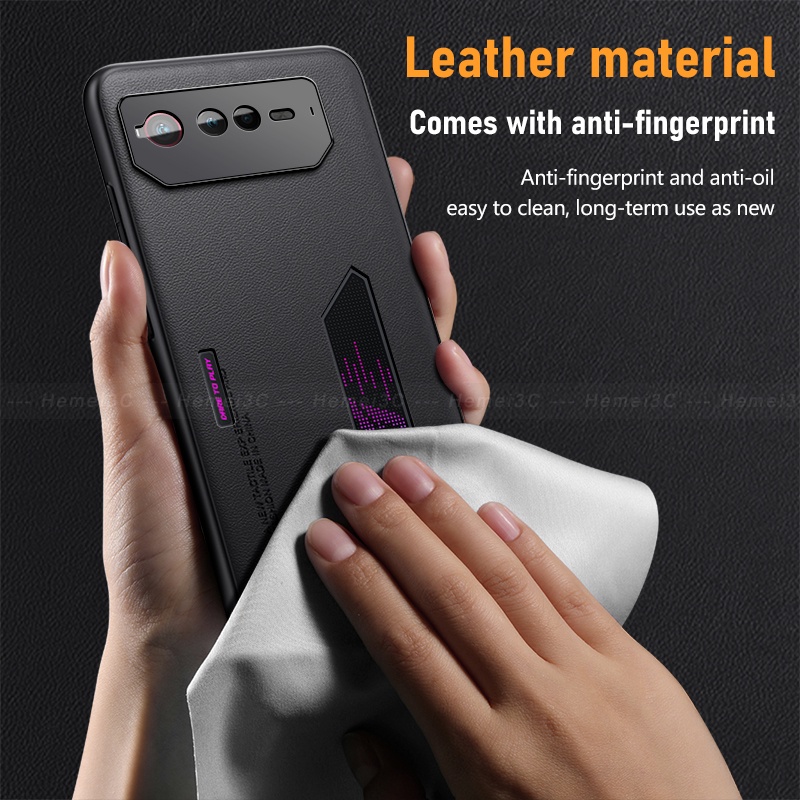 Ốp Điện Thoại PC Cứng + Da PU Thời Trang Sang Trọng Cho ASUS ROG Phone 6 6D 5 5s