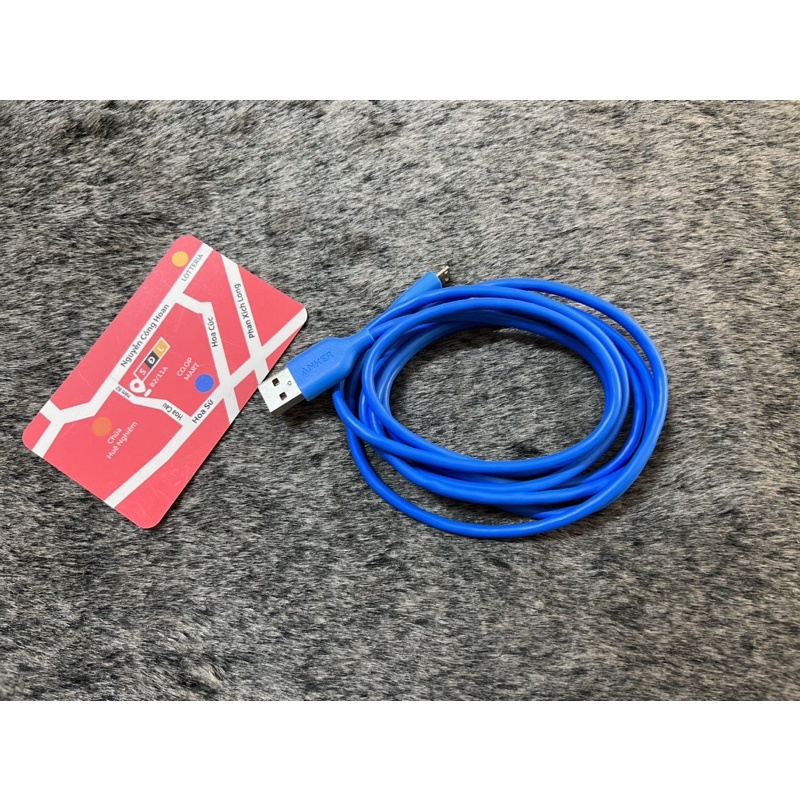 Dây sạc chính hãng Anker Mỹ đầu usb - Micro
