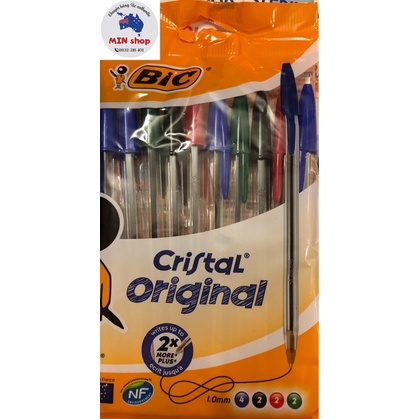 Bút bi viết BIC nhiều loại màu siêu êm thương hiệu Pháp -made in France