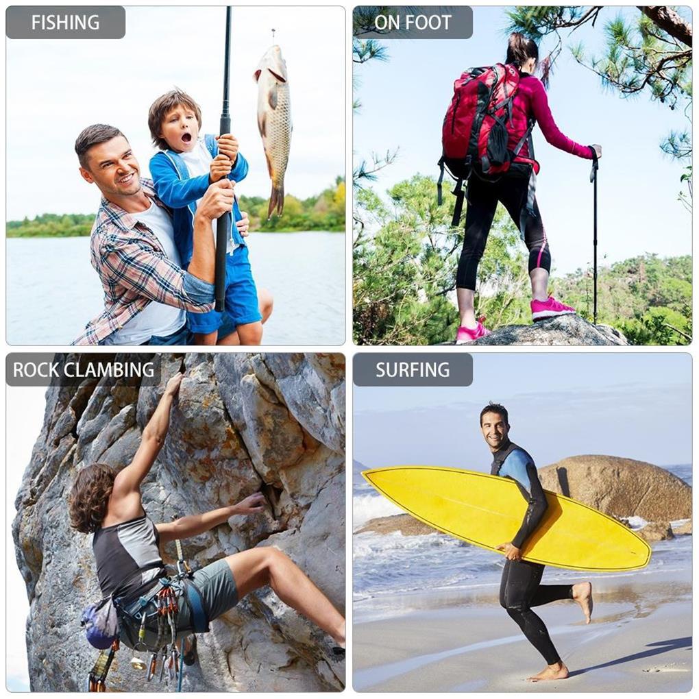 Bộ 4 Dây Lò Xo Móc Khóa An Toàn Chống Mòn Cho Hoạt Động Câu Cá