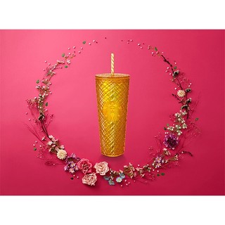 Ly Starbucks Cold Cup 24Oz Yellow Jewel