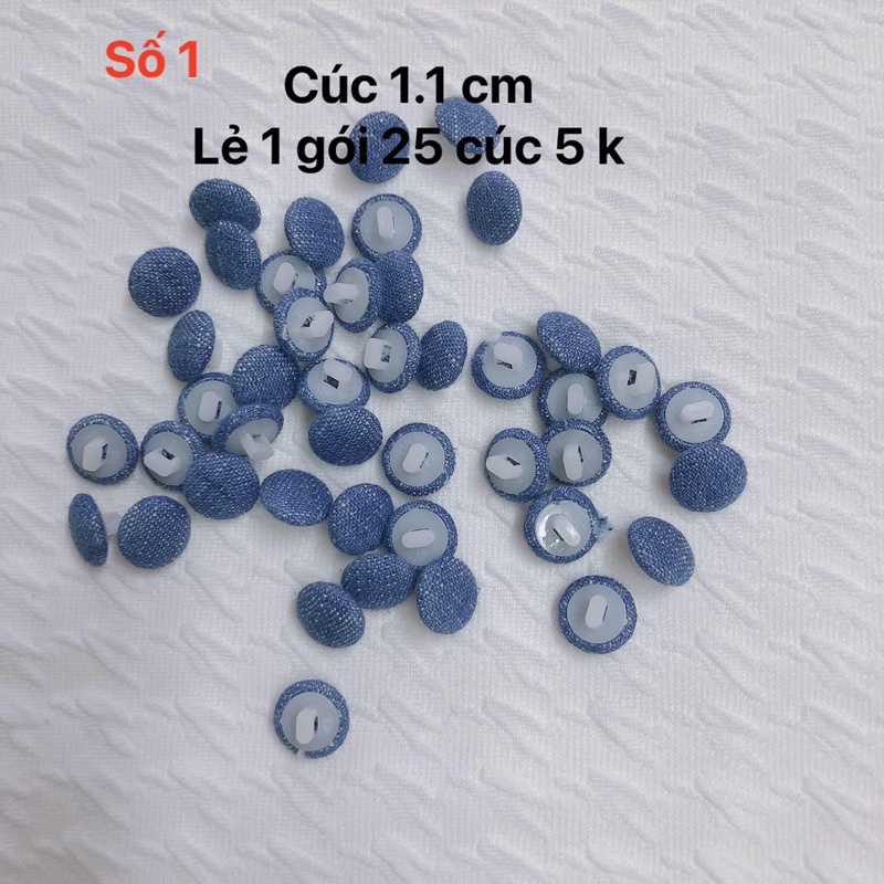 Cúc bọc sẵn loại nhỏ 0,8-1.2 cm