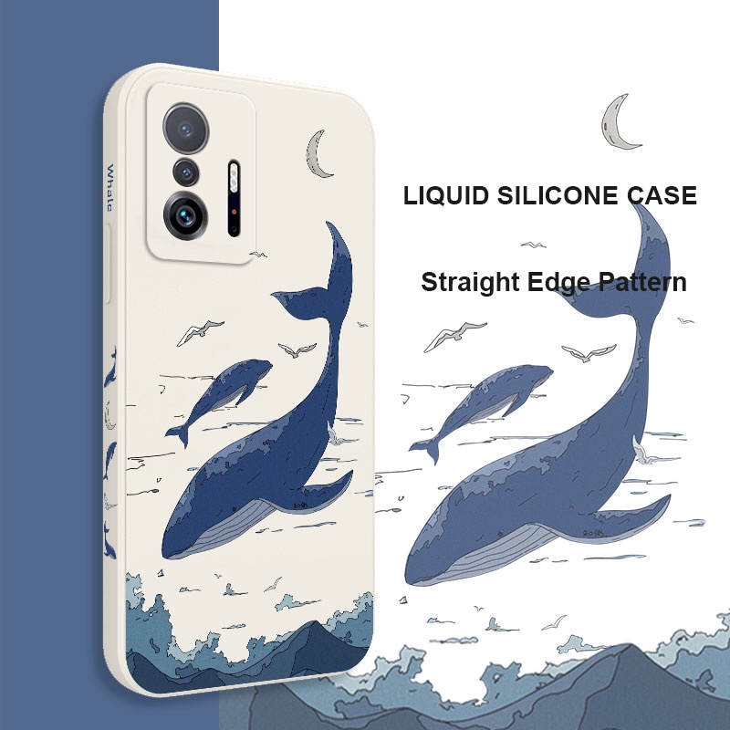 Ốp Điện Thoại Hình Cá Voi Cho xiaomi mi 13t 12t 11t 10t pro lite mi 9t pro