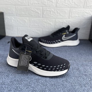 Giày nam, giày thể thao nam đen cam êm chân, bền bỉ