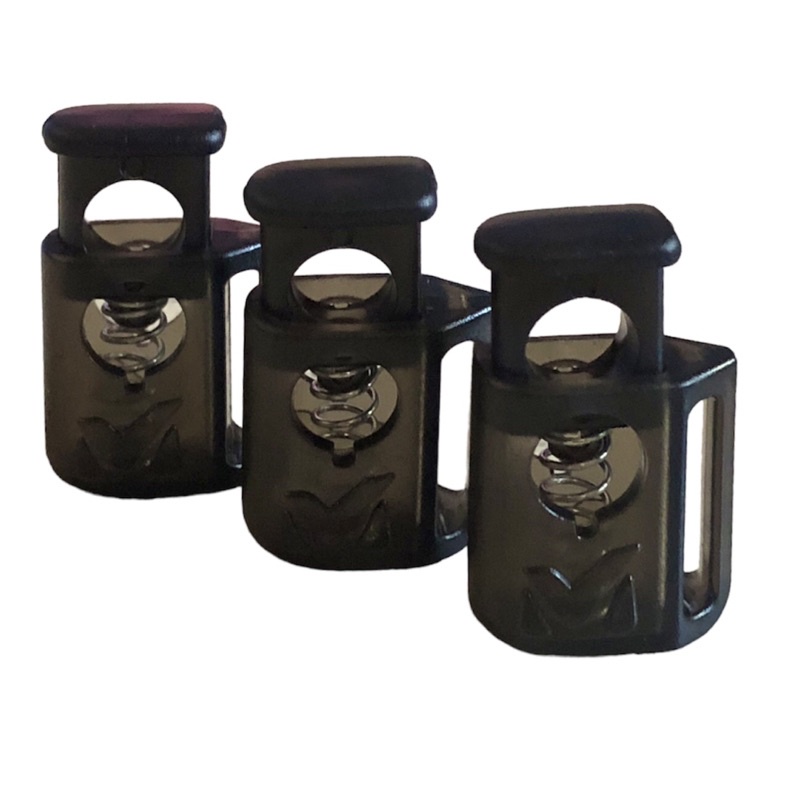 5 cái - Nút chặn nhựa trong xuyên thấu (lớn + nhỏ), hàng xuất khẩu dùng trong thời trang, balo, trang trí