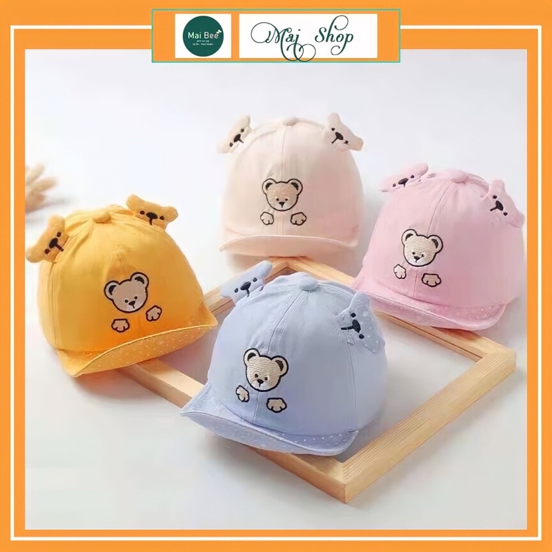 Mũ lưỡi trai cho bé hình thú siêu dễ thương
