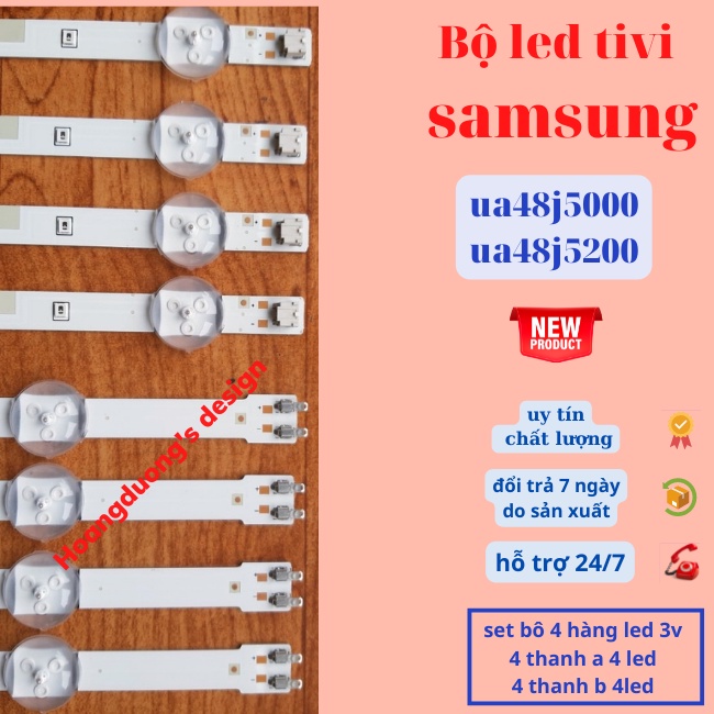 Thanh led tivi samsung ua48j5200,ua48j5000,sét bộ 8 thanh-dthoangduong