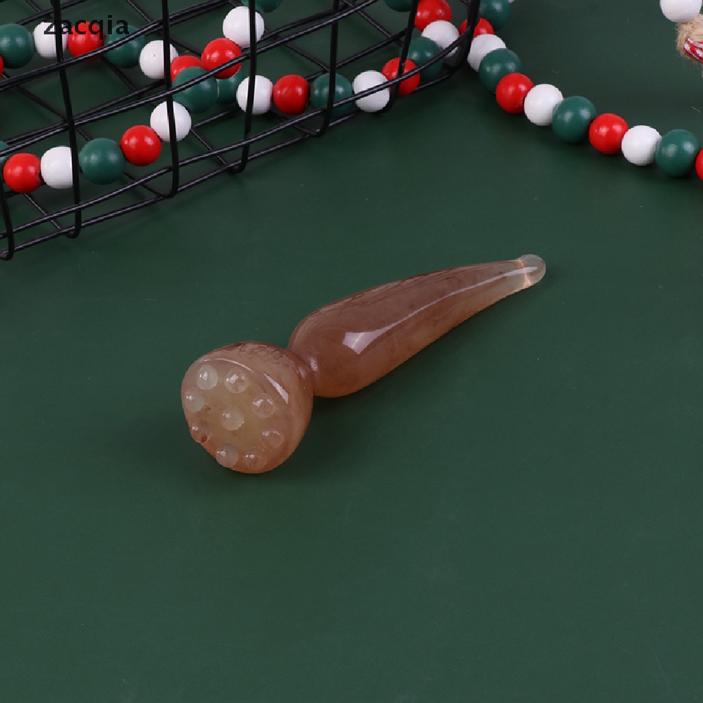 Đá Ngọc Bích Mát Xa Chăm Sóc Da Mặt Hình Hoa Sen