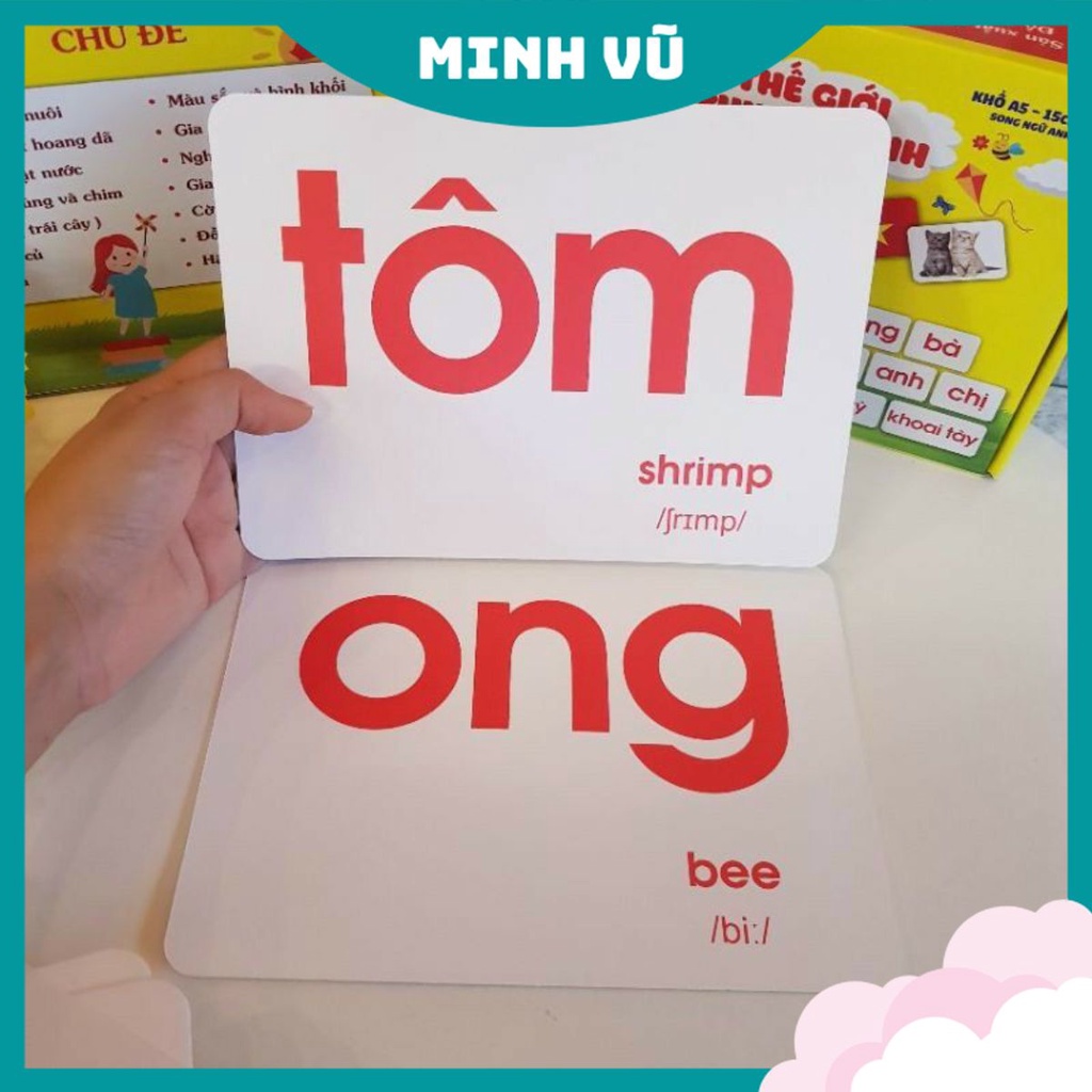 BỘ THẺ Glenn Doman A5 DẠY BÉ VỀ TGXQ- DẠY BÉ BIẾT ĐỌC SỚM GIÚP MẸ MANG THẾ GIỚI ĐẾN GẦN CON HƠN!