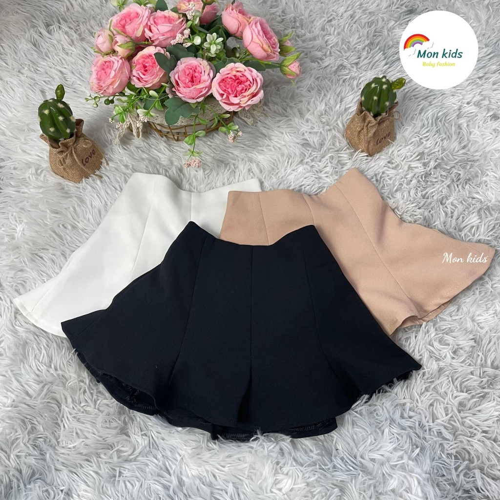Chân váy cho bé gái, chan vay trẻ em, chân váy học sinh Monkids xoè dáng đuôi cá