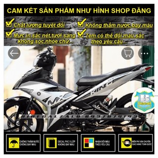 TEM RỜI EXCITER 150 MX KING PHỐI DÁN XE TRẮNG - 