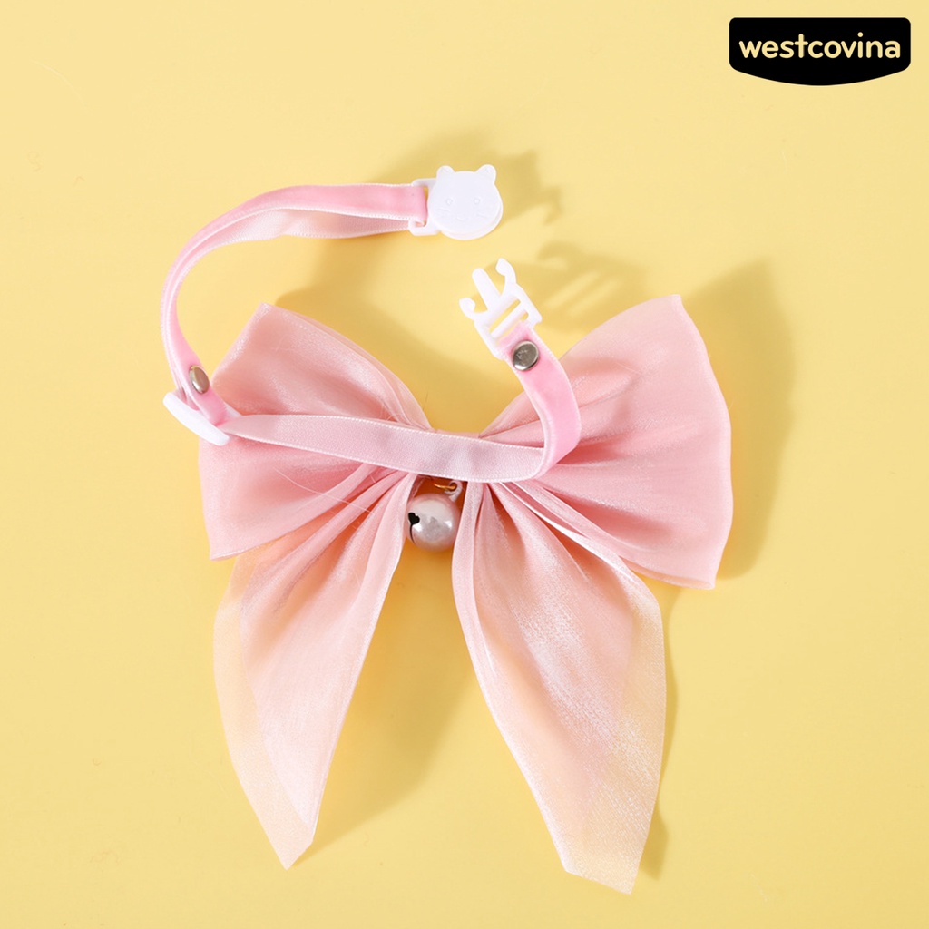 [COD]♘Vòng Cổ Nơ Lớn Bằng Acrylic Thoải Mái Cho Thú Cưng