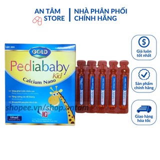 Siro bổ sung canxi Pediababy kid gold Calcium Nano (hộp 20 ống)