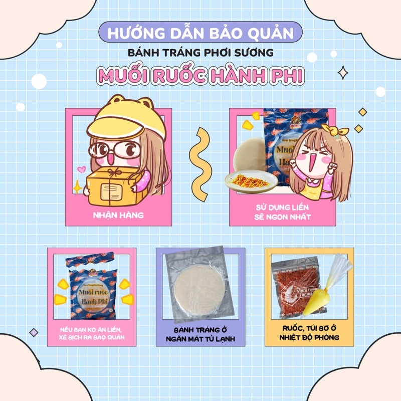 BÁNH TRÁNG PHƠI SƯƠNG MUỐI RUỐC HÀNH PHI ABI SNACK