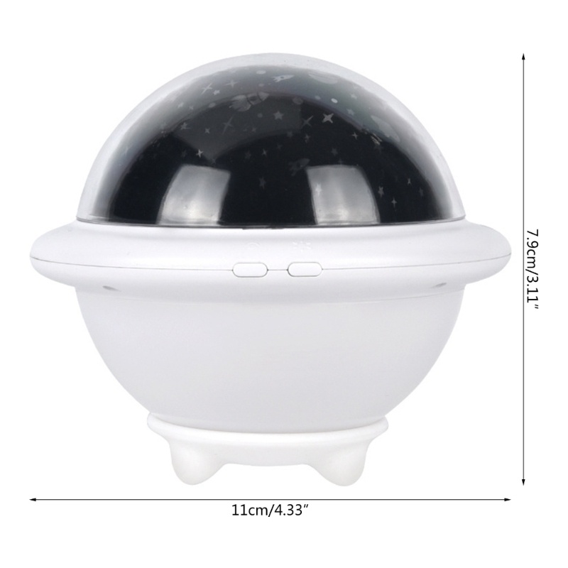 Li Kids Đèn Chiếu Hình Ngôi Sao UFO Xoay 360 Độ Trang Trí Phòng Ngủ Và Tiệc Tùng Cho Bé