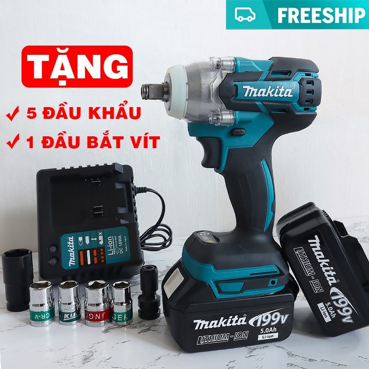 Bulong MAKI.TA199V - Súng bắn vít - Súng bắn Bu lông FULL BOX - Không chổi than