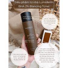 Toner BHA 2% Lumiderm giảm mụn, làm sạch da