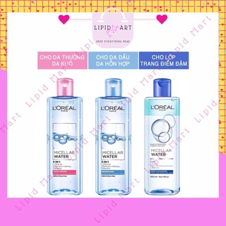 Nước tẩy trang 3 in 1 l’oreal paris micellar water 400ml