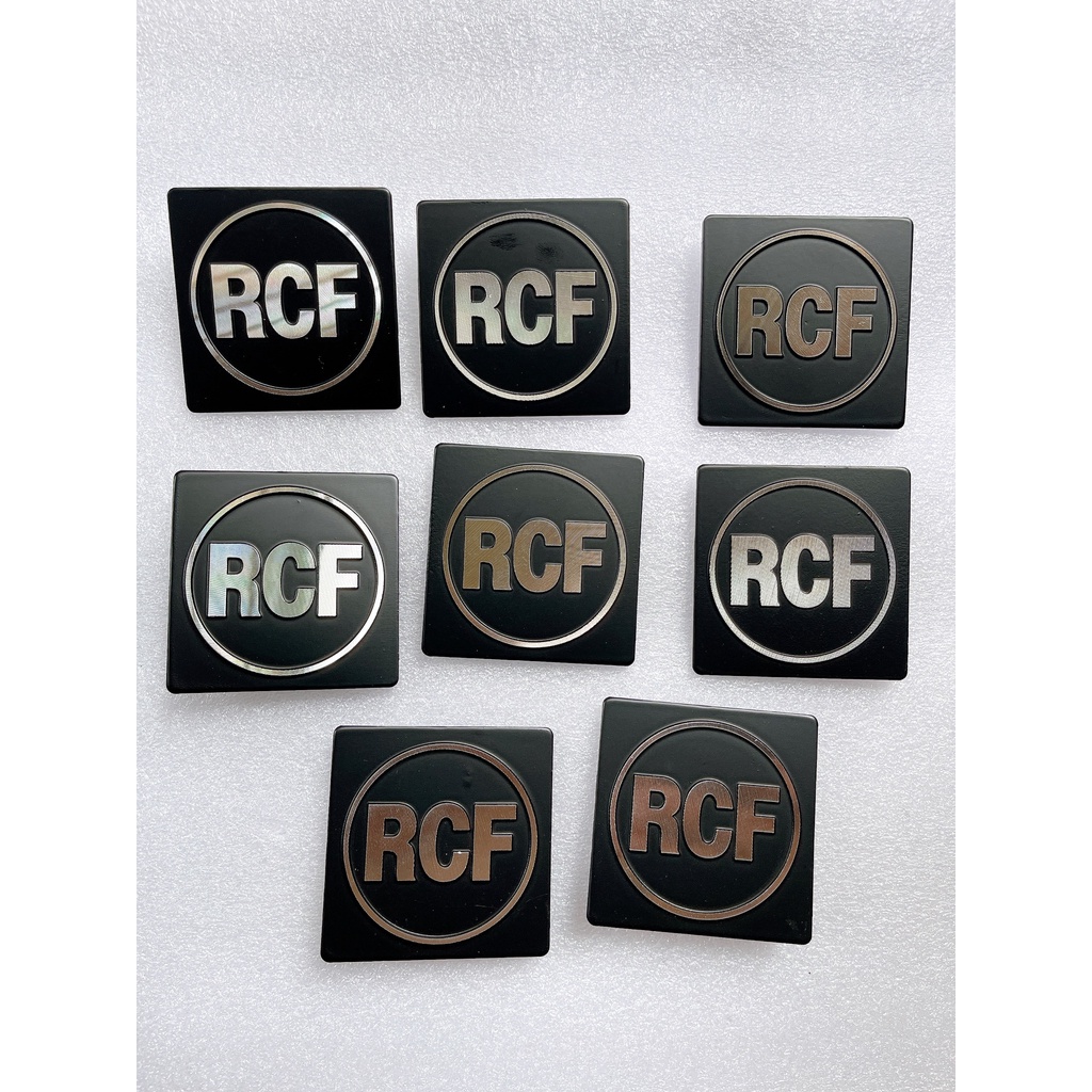 TEM LOA RCF NHÔM, KÍCH THƯỚC 5X5 CM, GIÁ BÁN 2 TEM