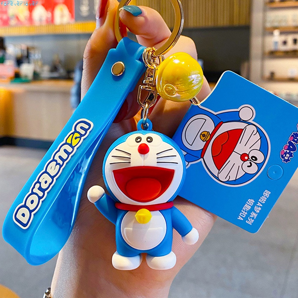 Móc Khóa Mặt Hình Mèo Máy Doraemon Dễ Thương Nhỏ Gọn Sáng Tạo Phù Hợp Với Túi Xách