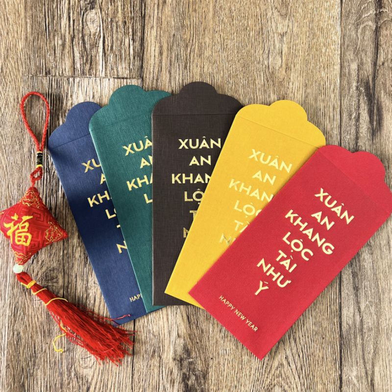 SET 4 BAO LÌ XÌ TẾT, MÙA XUÂN, CMNM, VSNY
