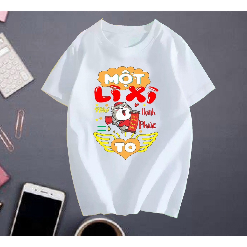 Áo thun Tết gia đình hội nhóm cặp đôi phông unisex nam nữ thun cotton dày dặn SGY401-3 SGSTORE1