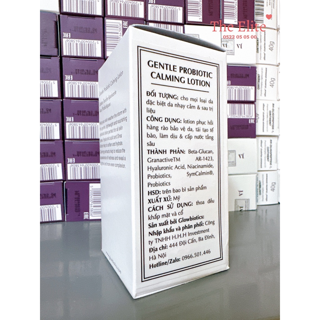 Kem dưỡng tái tạo phục hồi da Glowbiotics Gentle Probiotic Calming Lotion 50ml