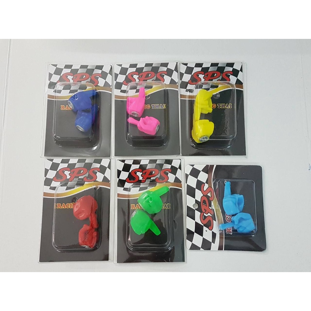 Bộ 2 cái Chụp Van Vòi Cho Xe Máy Kiểu Ngón Tay Nhiều Màu, gắn được cho mọi loại xe