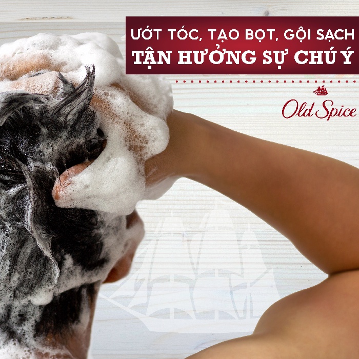 Combo Dầu Gội 650ml Hoang Dã Mạnh Mẽ &amp; Sáp Khử Mùi 85g Fresh OLD SPICE Hương Nước Hoa Cho Nam
