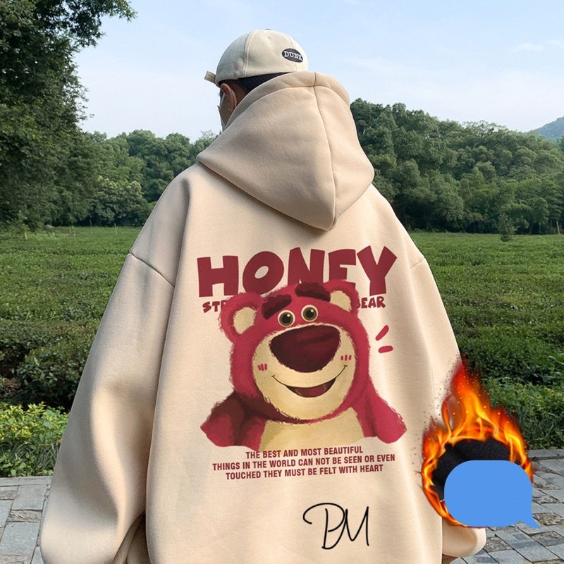 Áo hoodie gấu HONEY trước sau PM11 | BigBuy360 - bigbuy360.vn