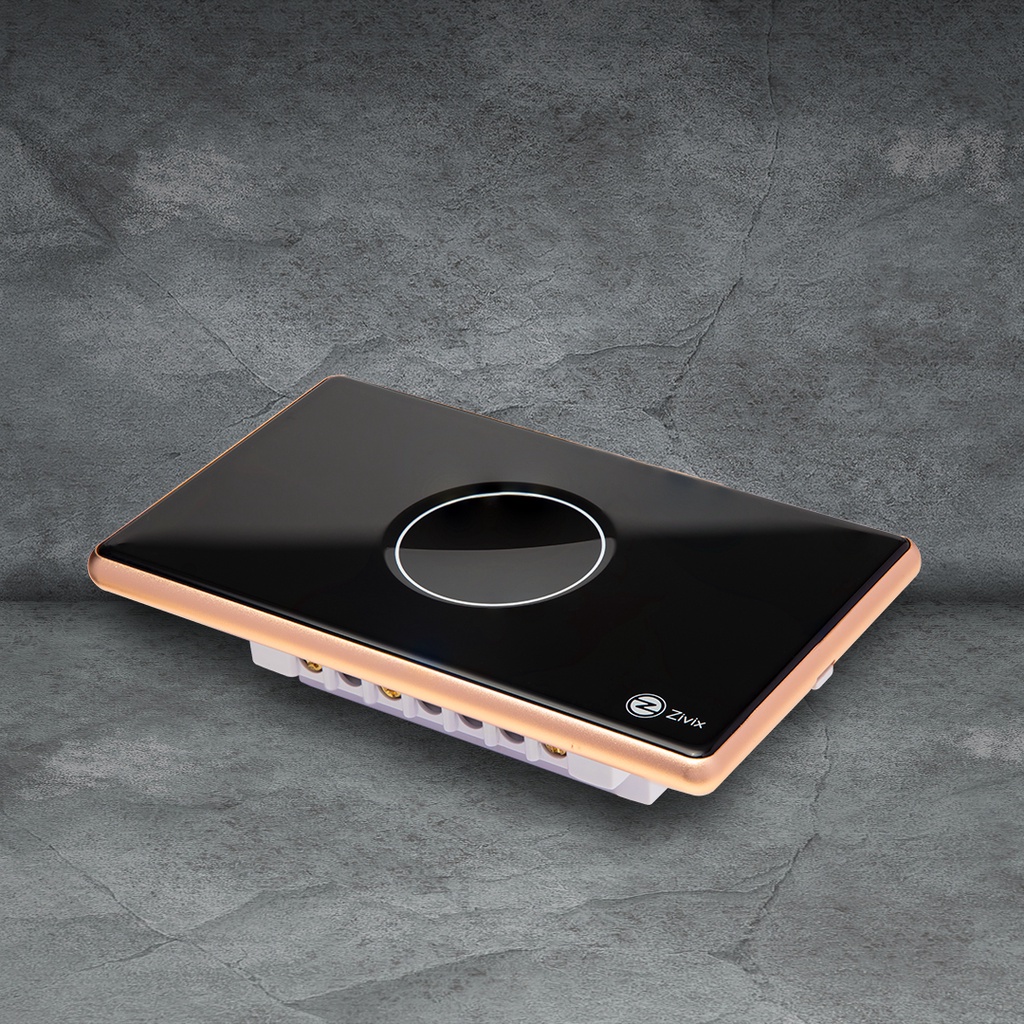 Công tắc thông minh kính lõm Zigbee chính hãng Zivix viền bo cao cấp