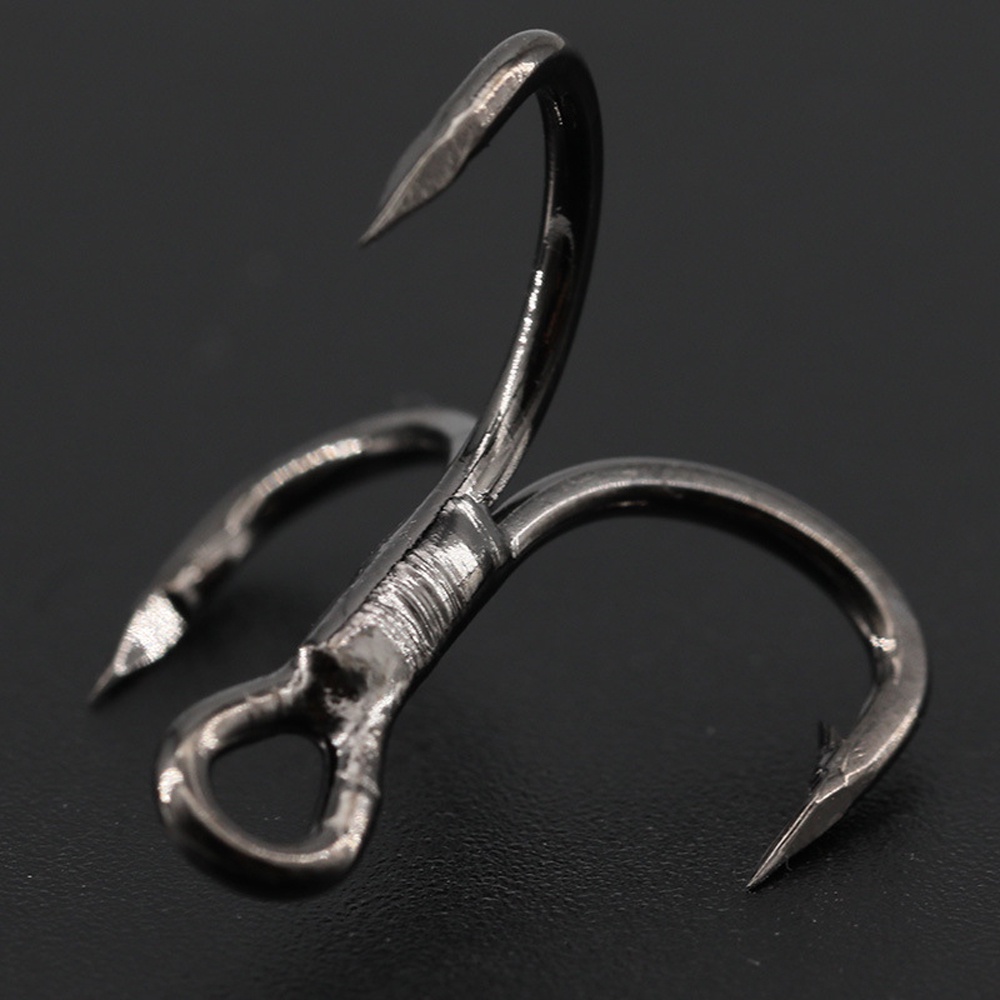 Bộ 6 Móc Câu Cá Ba Lưỡi Bằng Thép Carbon Mạnh Mẽ Cho Trò Chơi Câu Cá Big Fish Fish Fish Fish Salmon S2