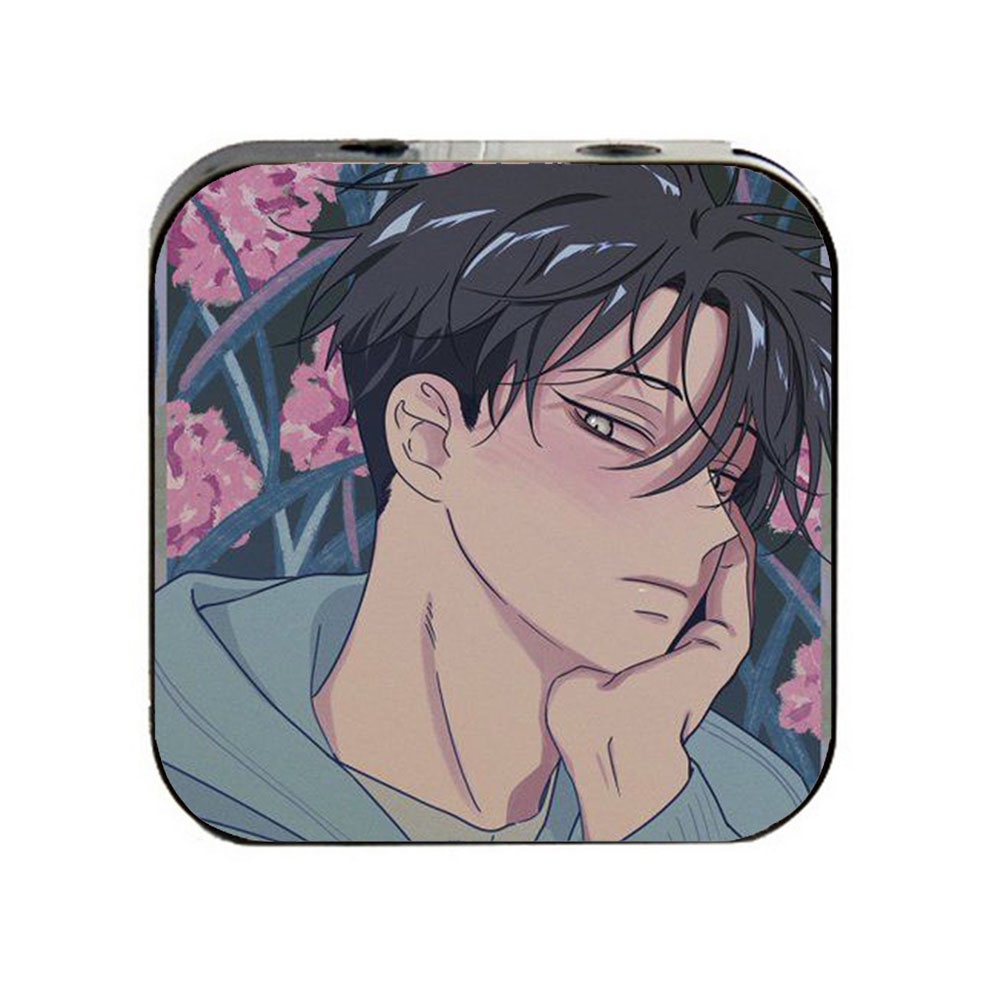 Máy nghe nhạc mp3 IN HÌNH LOW TIDE IN TWILIGHT Đêm bên làn nước BL manhwa chibi mini tặng tai nghe dây cắm & dây sạc