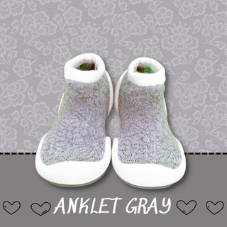 [Chính hãng Ggomoosin] Giày tập đi cho bé cưng Anklet grey