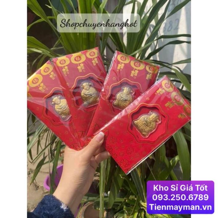 [HÀNG CHUẨN] COMBO 10 Bao Lì Xì Thần Tài May Mắn Cát Tường – Quà Tết Ý Nghĩa 2023 - Lì Xì Tài Lộc