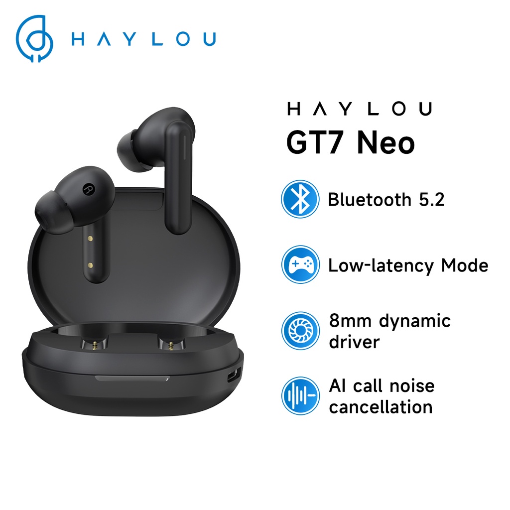 Tai Nghe Bluetooth 5.2 TWS Không Dây Thông Minh Haylou GT7 Neo