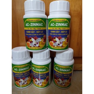 Phân bón vi lượng ac zinmac xanh cây dày lá - chai 100ml