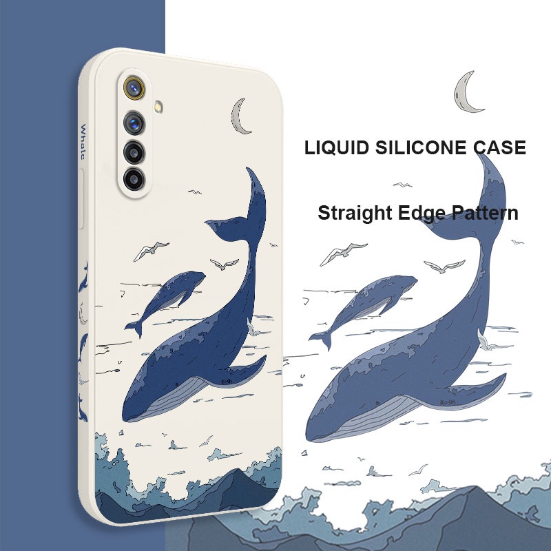 Ốp Điện Thoại Hình Cá Voi Cho OPPO Realme 7 7i Pro 4G 6