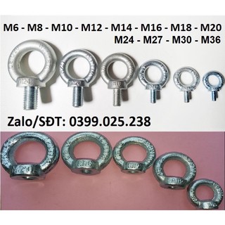 Bulong mắt /Móc cẩu M6 M8 M10 M12 M14 M16 M18 M20 thép chất lượng cao